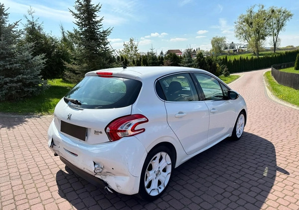 Peugeot 208 cena 23200 przebieg: 211734, rok produkcji 2015 z Ryki małe 631